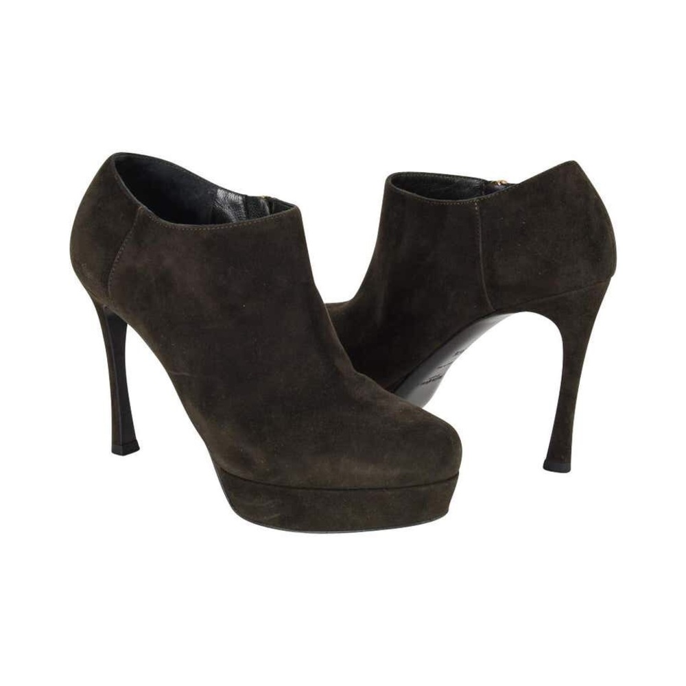 Yves Saint Laurent platform booties sz 36.5